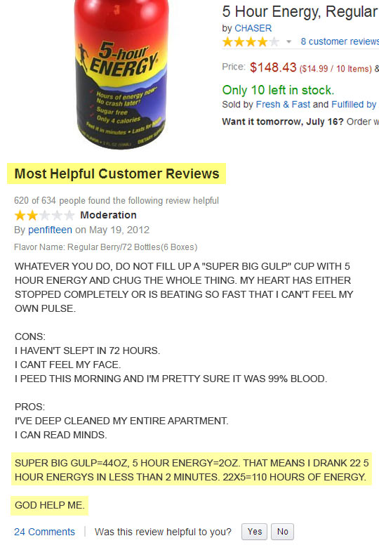 The Most Helpful Customer Review