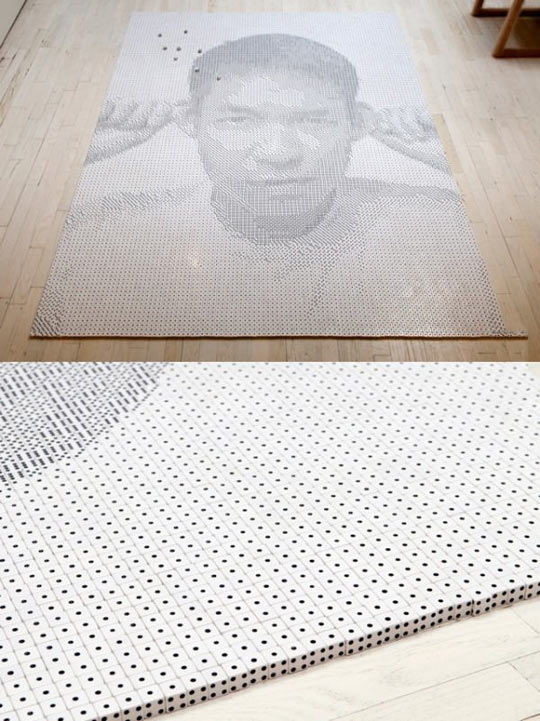 Epic Portrait Made Out Of 13,138 Dice