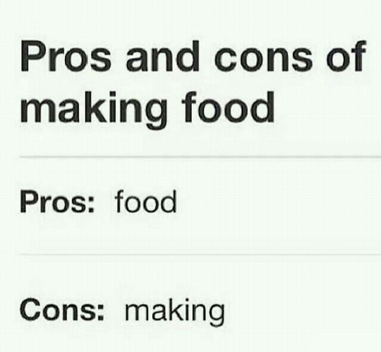 cool-pros-cons-food-list