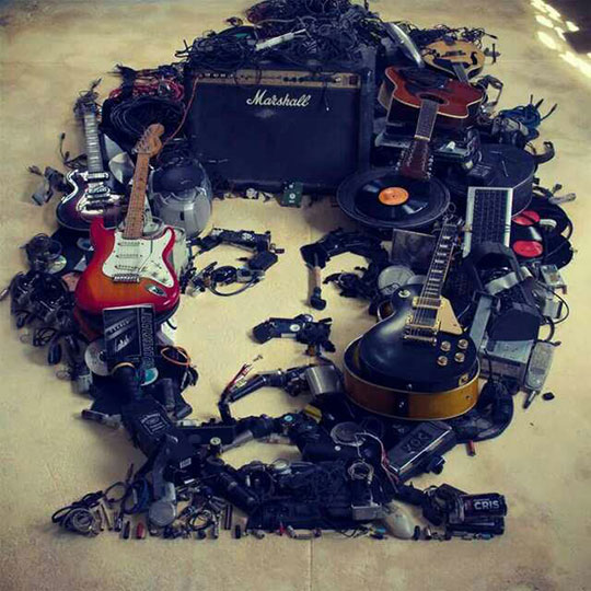 Jimmy-Hendrix-art-face-music-instruments