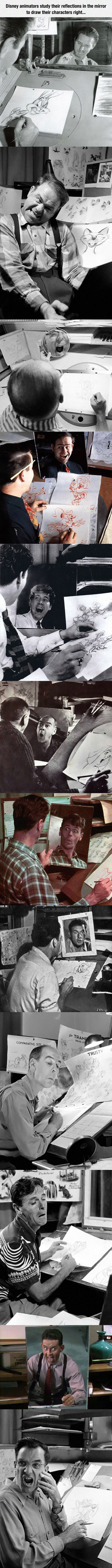 cool-Disney-animators-reflections-mirror
