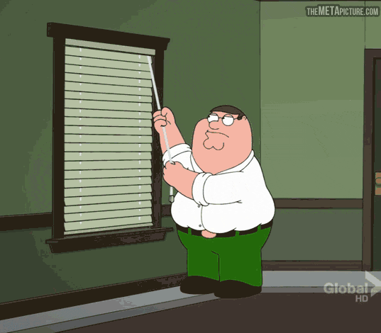 Me Closing The Blinds