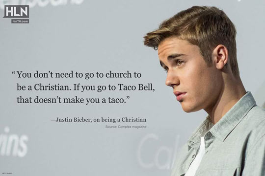 Justin Bieber On Being A Christian