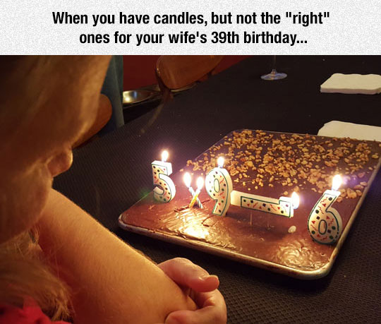 When The Candles Are Not The Right Ones