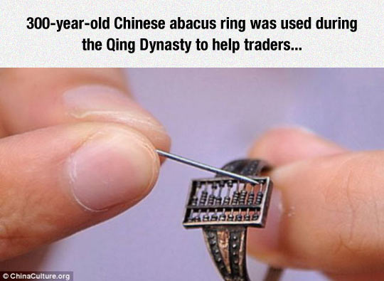 Ancient Abacus Ring