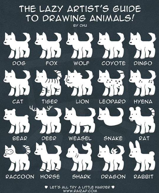 Lazy Guide To Drawing Animals