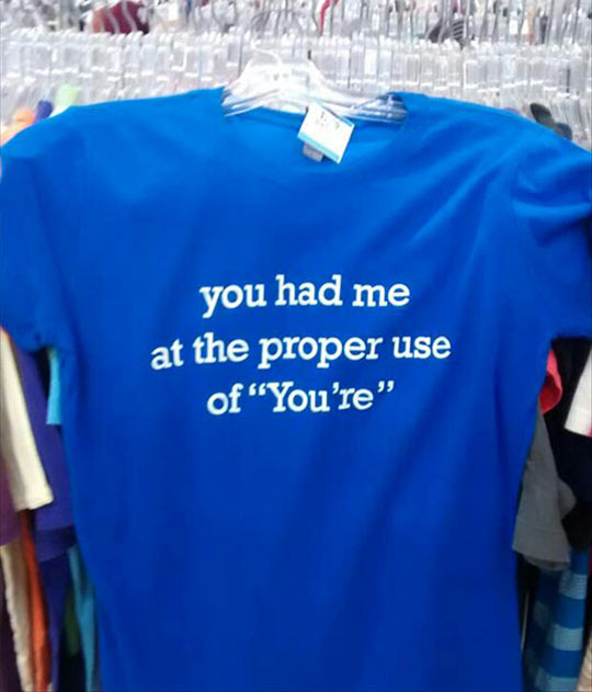 Perfect Shirt For Grammar Lovers