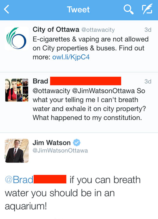Mayor Of Ottawa Roasts Witty Boy