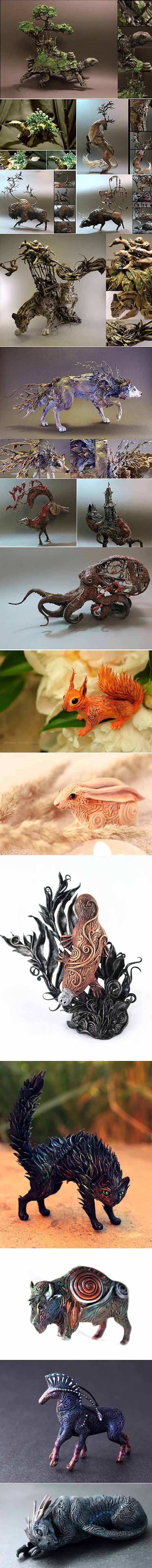 Mystical Handmade Animal Art Pieces