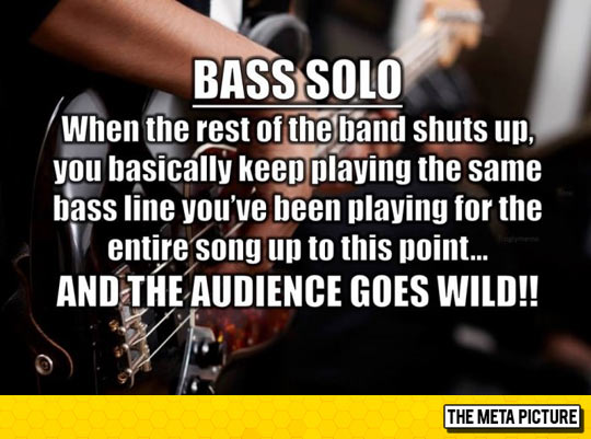 Finally Someone Understands Bass Players...