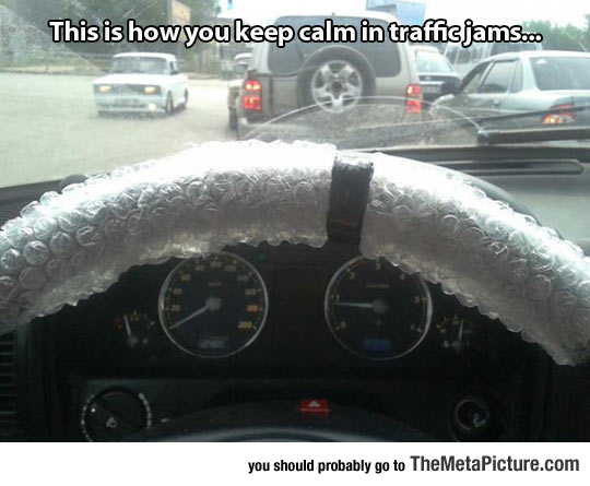 Being Calm In Traffic Jams
