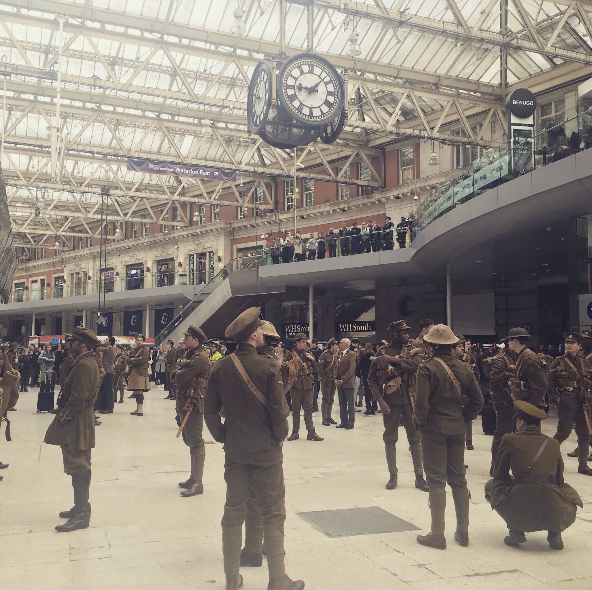London Waterloo station this morning