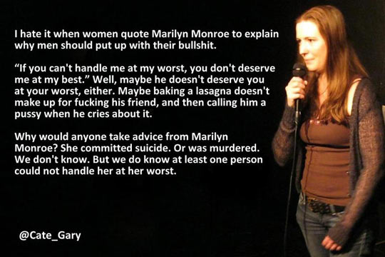 When Women Quote Marilyn Monroe