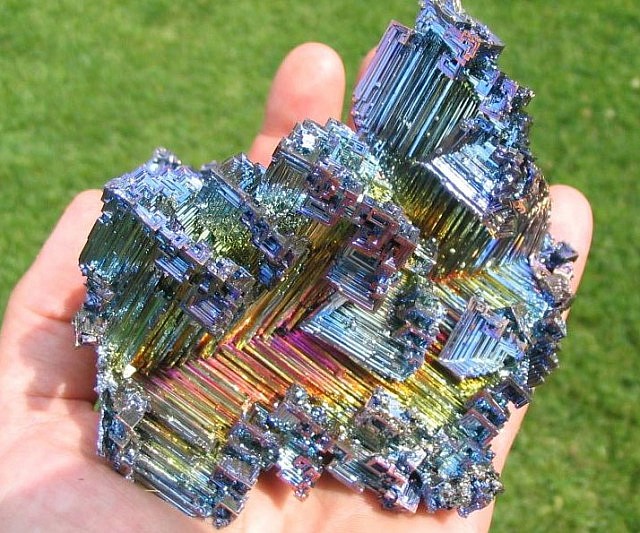 Bismuth crystal.