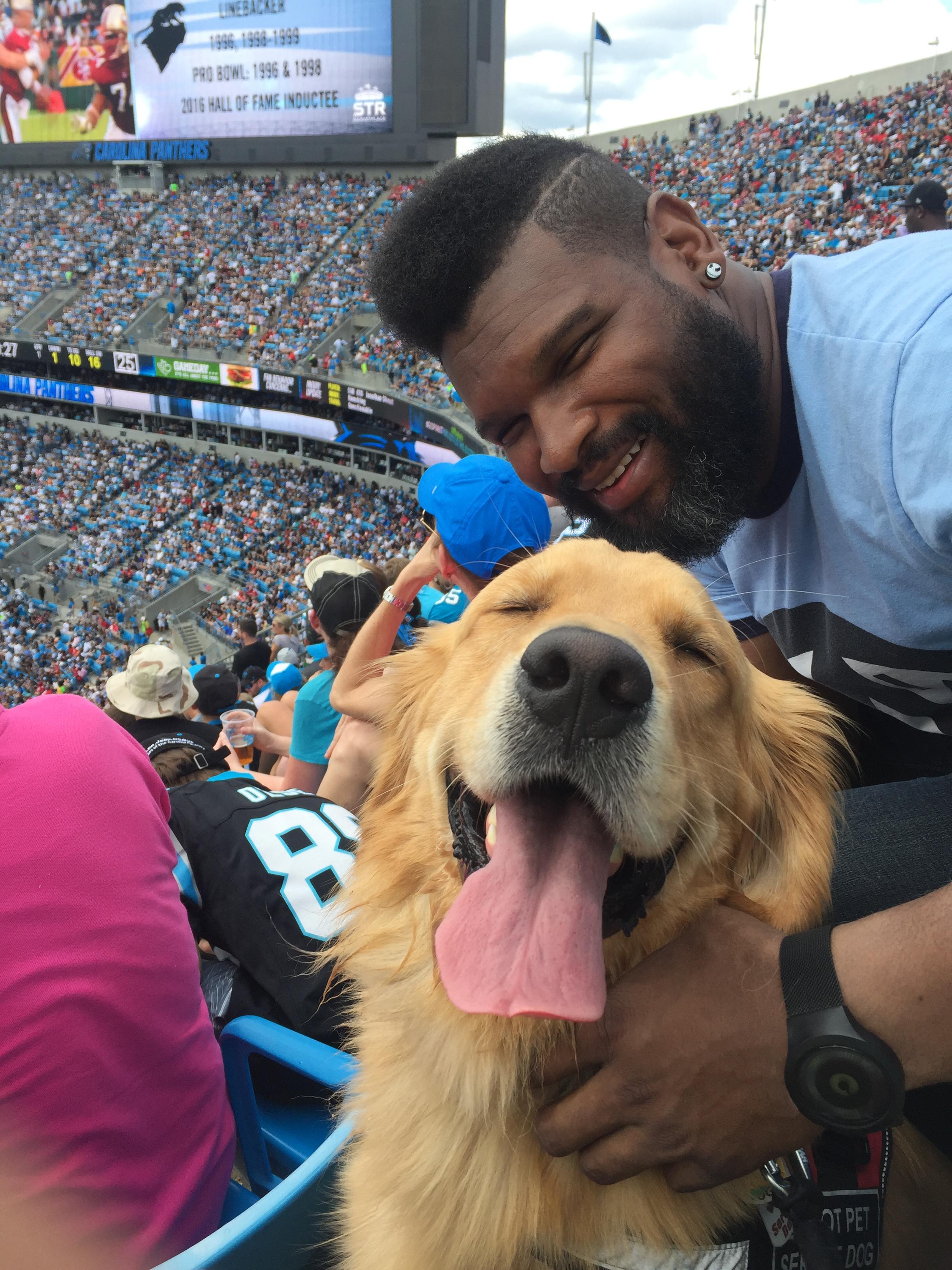 Enjoying The Game With My Buddy