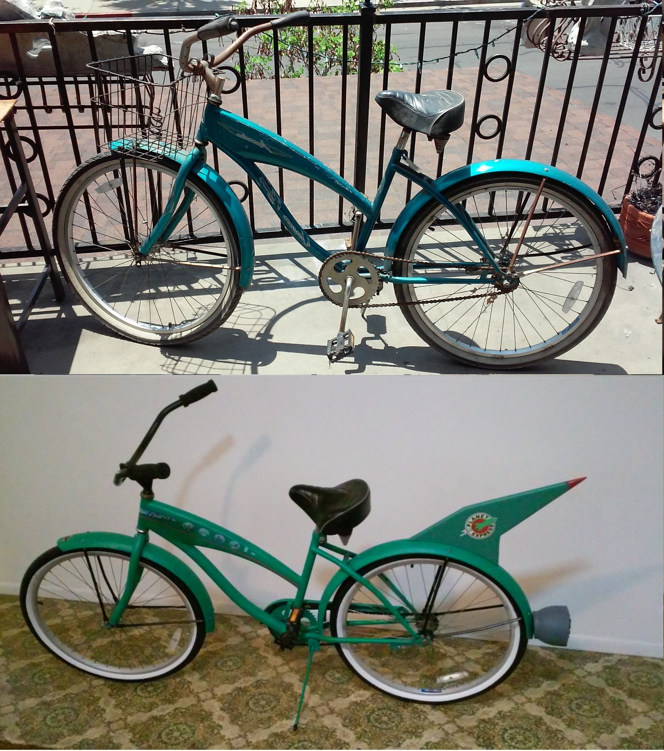Found a beat up bike at the thrift store and gave it a makeover.