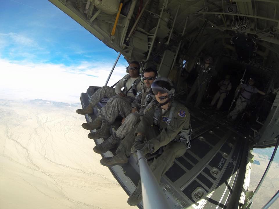 A selfie from 12,000 feet