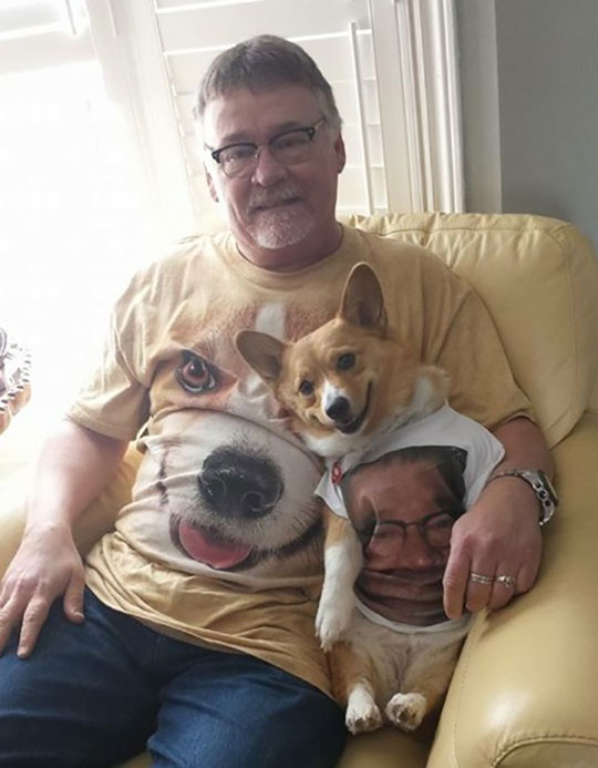 Just A Man And His Corgi