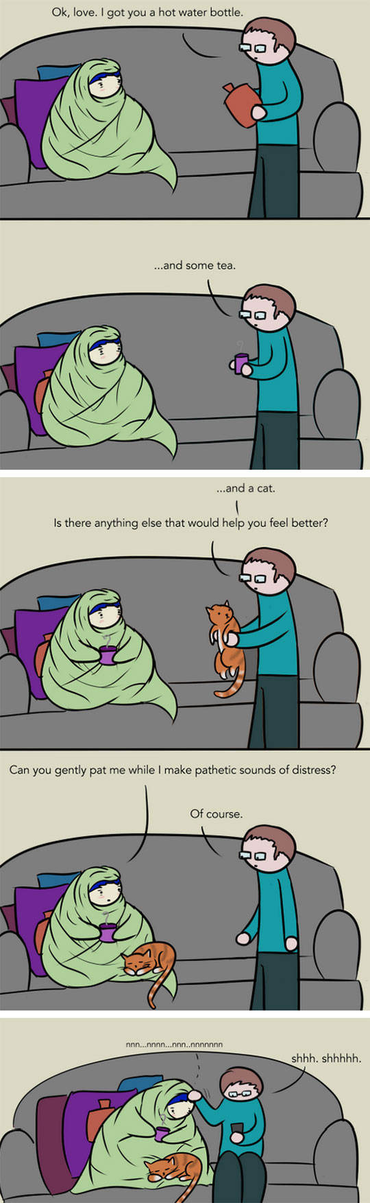 cool-comic-sick-girl-taking-care