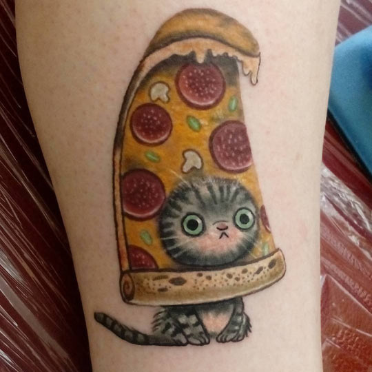 What Kind Of Tattoo Do I Want? Well, I Like Cats And Pizza