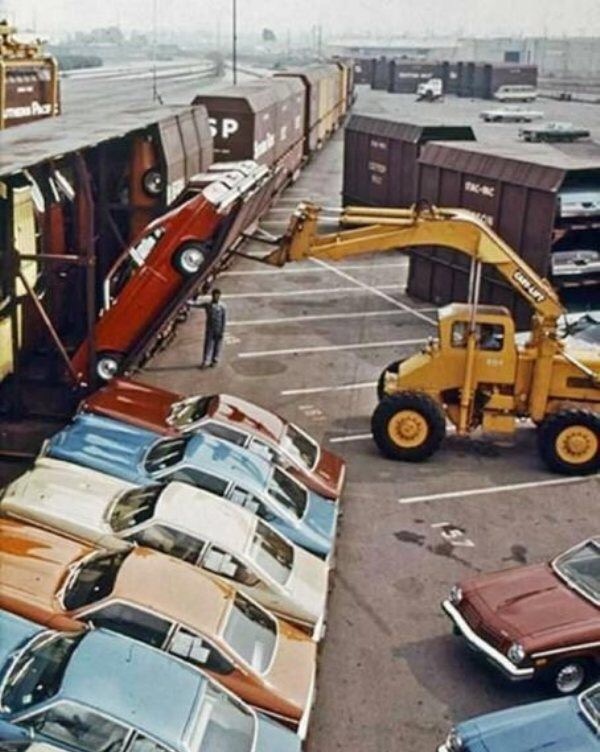 Car delivery in the 70's