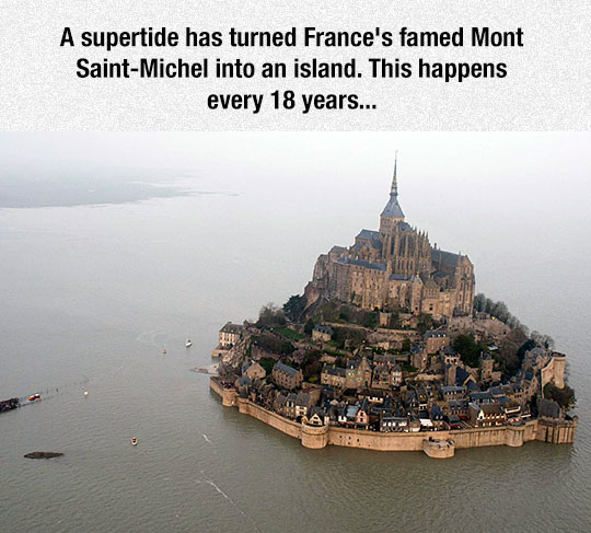 Saint-Michel-island-France-tide