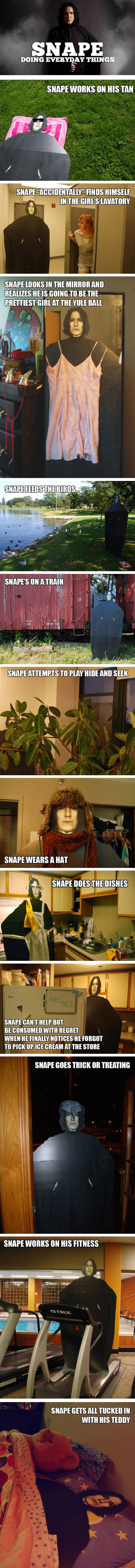 Just Snape Doing Everyday Things