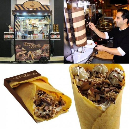 Delicious Choco Kebab In Germany