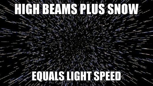 Driving Home On A Snowy Night