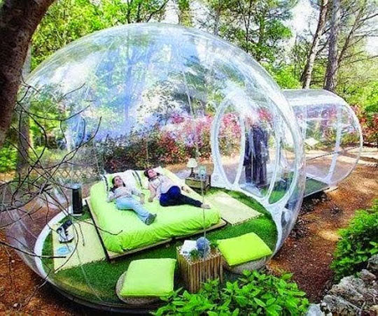 Just Imagine Watching The Rain Inside Of This Bubble