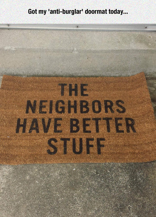 Anti-Burglar Doormat