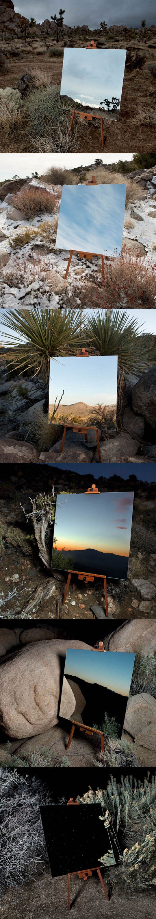 Photos Of Mirrors In The Desert.