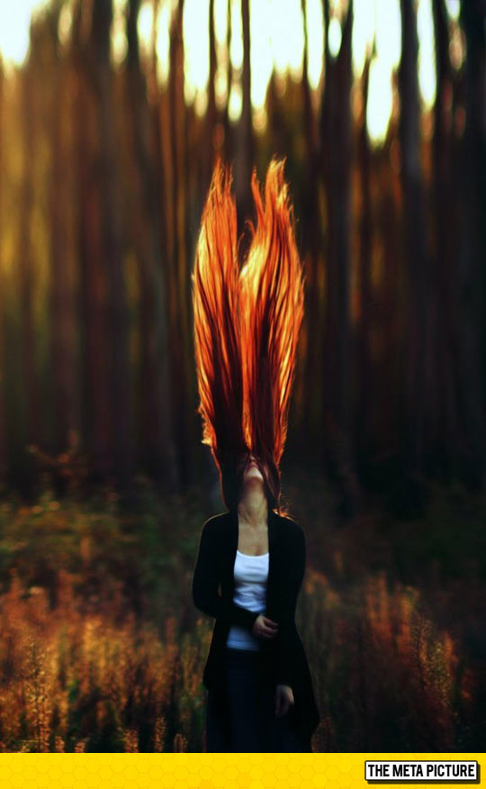 cool-girl-fire-hair-woods