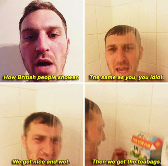 How British People Take Showers