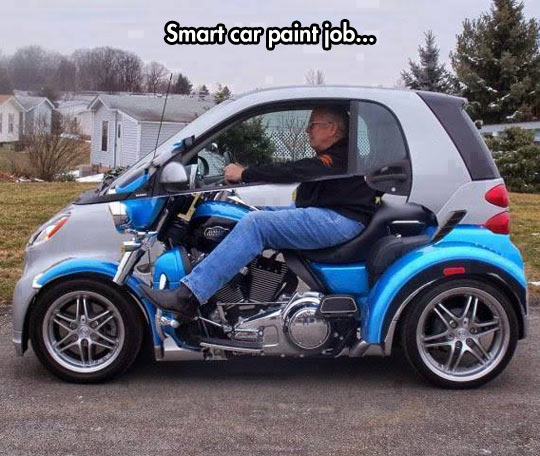 cool-car-little-paint-job-motorbike