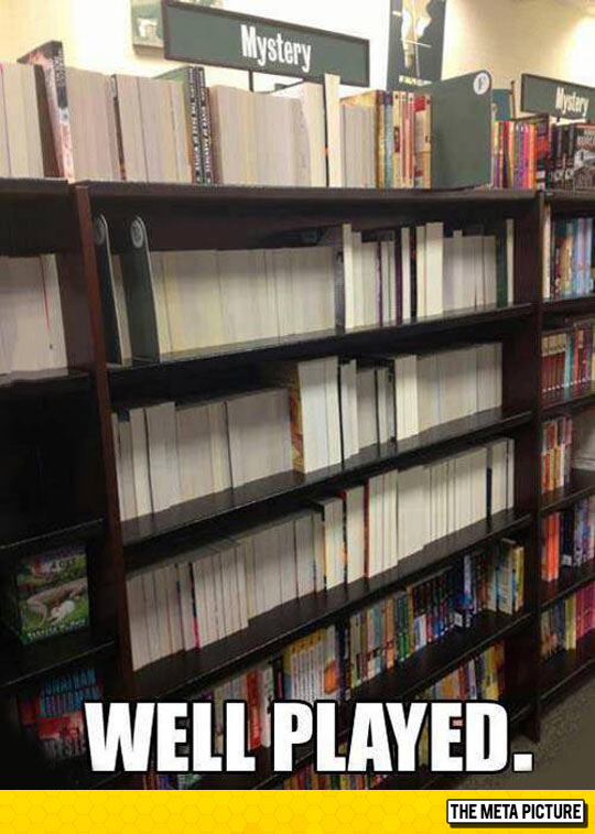 funny-library-Mystery-books-bookstore