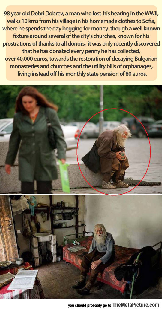 Old Abandoned Man Is A True Hero