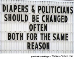 Diapers Vs. Politicians