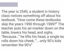 Those Years Will Live Only In Our Hearts