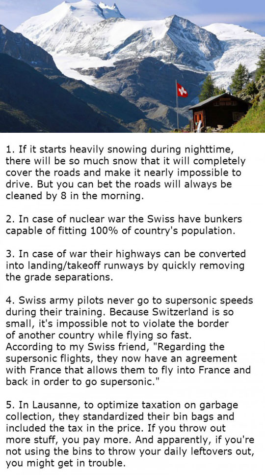 Facts About Switzerland That Will Blow Your Mind
