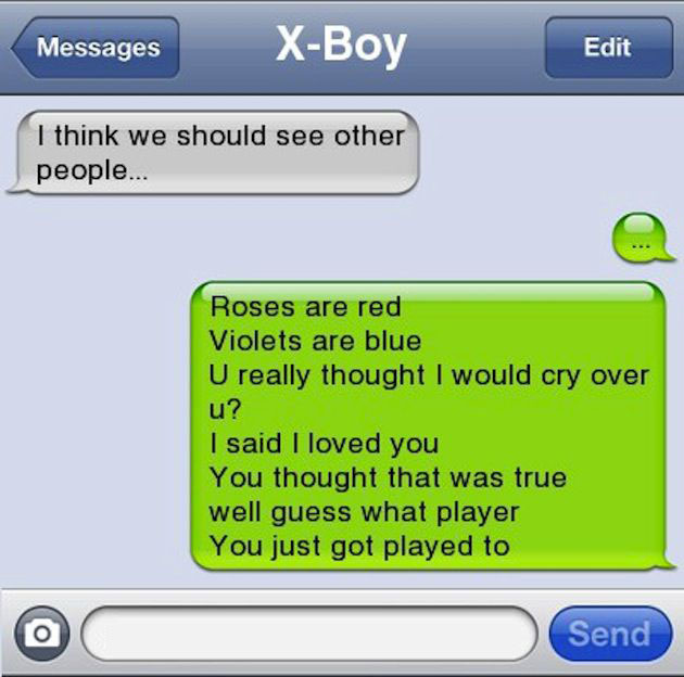 Funny Break Up Text Poems | Images and Photos finder