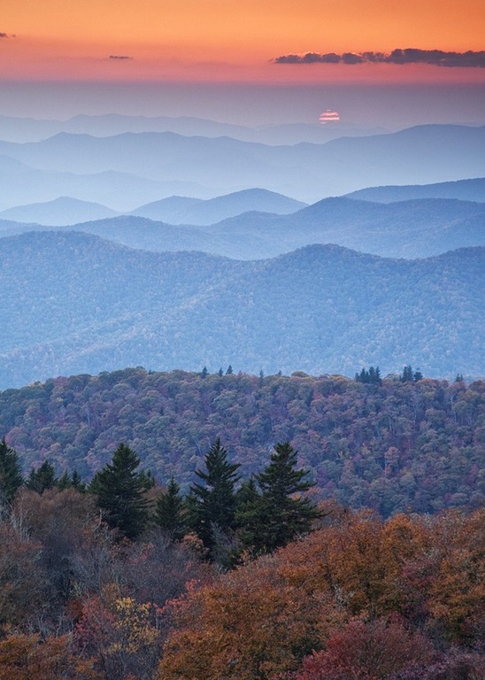 Blue Ridge Mountains.