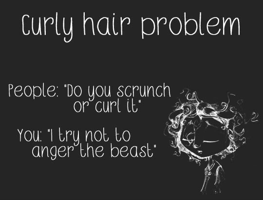 Curly Hair Struggles
