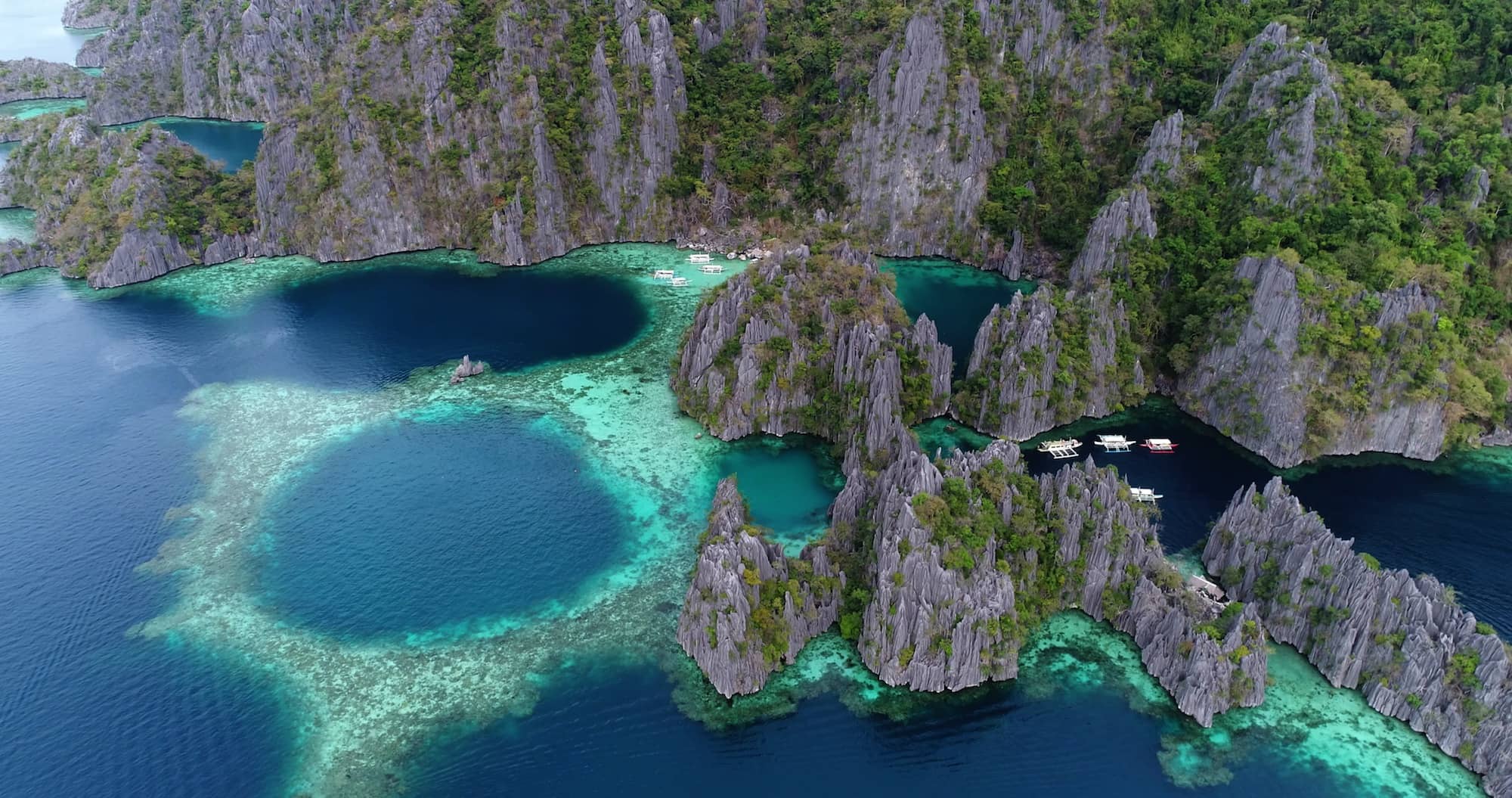 A lagoon in the Philippines.